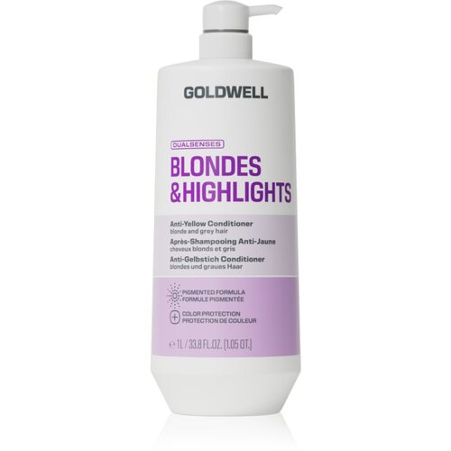 Goldwell Dualsenses Blondes &amp;amp; Highlights Anti-Yellow Conditioner regenerator neutralizirajući žuti tonovi 1000 ml Slike