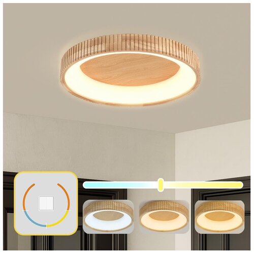  Brilagi - LED plafonsko svetlo FALCON WOOD MODERN LED/40W/230V prečnik 60 cm drvo Cene