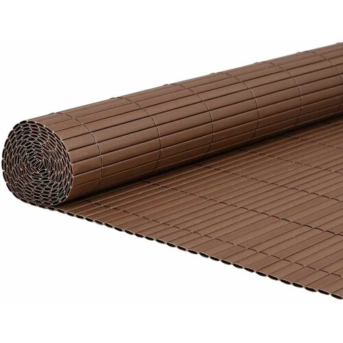 vidaXL Vrtna ograja dvostranska rjava 1,8x3 m PVC, (5000301027) Cene
