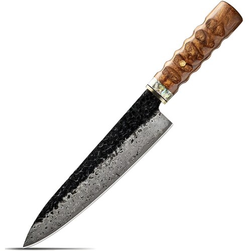 IZMAEL Damaskast kuhinjski nož KE-37347 - Chef / Rjava Cene
