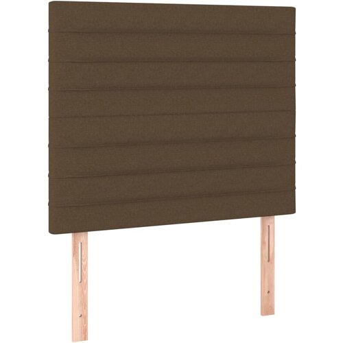Maison Chic Posteljno vzglavje - Vzglavna omarica 2 kosa temno rjavo 100x5x78/88 cm blago, (22077845) Slike
