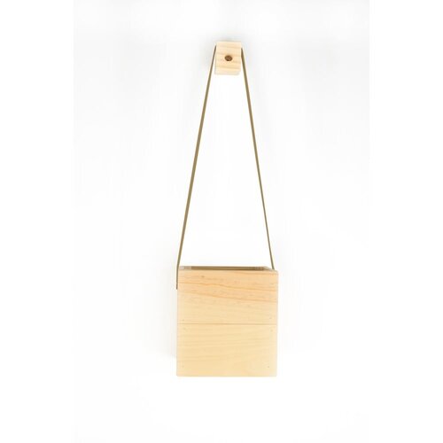 Surdic smeđa posuda od jelovine colgante, 17 x 62 cm Slike