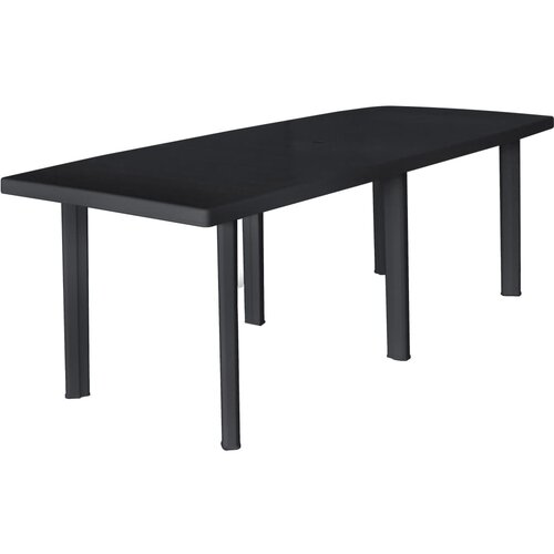 vidaXL Vrtna miza plastika 216x90x72 cm antracitna, (20580756) Cene