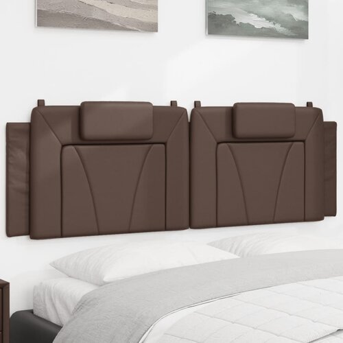 The Living Store Vzglavna stranica rjava 160 cm umetno usnje - Vzglavna Stranica, (21659058) Slike