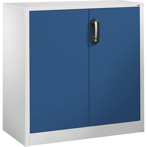 C+P Nizka omara za dokumentacijo ACURADO, 2 predelka za fascikle, VxŠxG 1000 x 930 x 500 mm, svetlo siva / encijan modra Cene