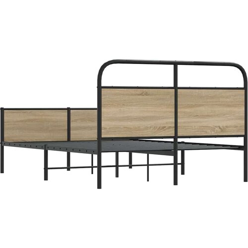 VidaXL Okvir kreveta bez madraca boja hrasta sonome 120x190 cm drveni Slike