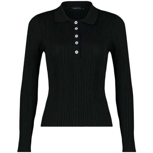 Trendyol Sweater - Black - Slim fit Slike