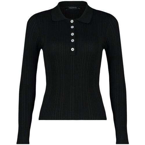 Trendyol Sweater - Black - Slim fit Cene