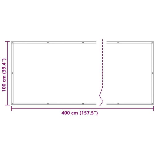  Balcony ekran Tamno crvena 100 x 400 cm Oxford tkanina - Tamno crvena 100 x 400 cm Slike