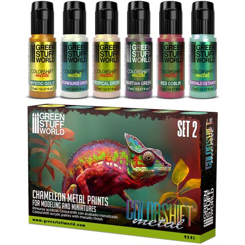 Green Stuff World colorshift chameleon metal paints - set 2 Cene