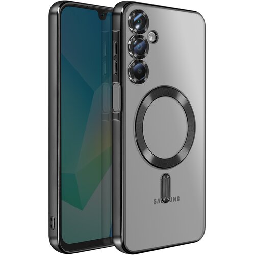 AVIZAR Ovitek za Samsung Galaxy A16, združljiv z MagSafe, s kromiranim robom, Črna, (5000189887) Cene