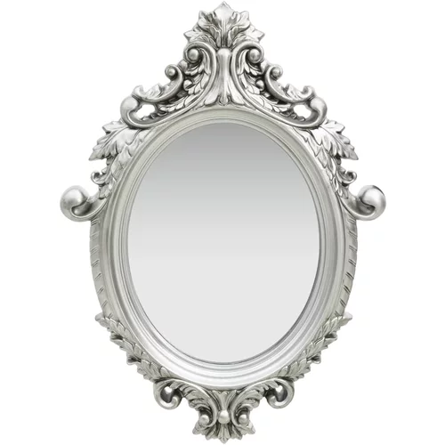 vidaXL Zidno ogledalo u dvorskom stilu 56 x 76 cm srebrno