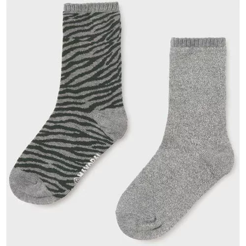 Mayoral Dječje čarape 2-pack boja: siva