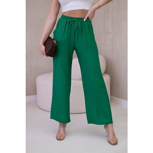 Kesi Viscose wide green trousers Cijene