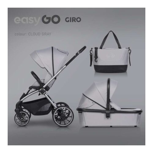 EUROCART easy go giro cloudy grey kolica za bebe 2u1 ( W/EA/GIRO/CG ) Cene