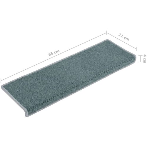  Tepisi za stepenice 15 kom 65x21x4 cm plavi Slike