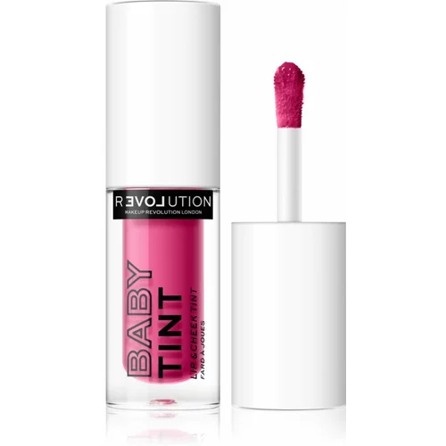 Revolution Relove baby tint lip & cheek šminka in rdečilo 2v1 1,4 ml odtenek fuchsia za ženske