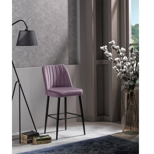 Hanah home Set barskih stolica, 2 komada, Lavanda-Crni Cene