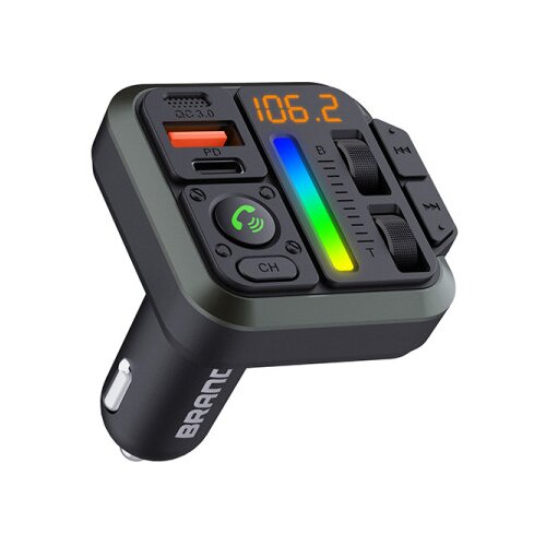 X Wave BT 44 FM transmiter za kola, Bluetooth, LED, RGB led, Bass, USB, USB-TypeC PD20W+QC3.0,18W Slike