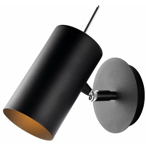 Squid Lighting crna zidna svjetiljka Geo, visina 23 cm