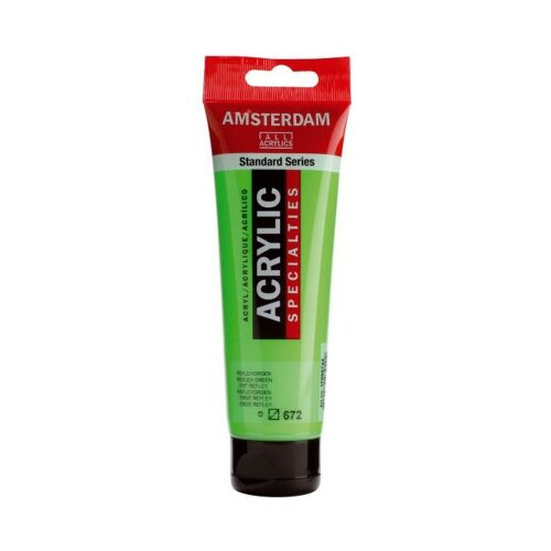 Amsterdam, akrilna boja, reflex green, 672, 120ml ( 680672 ) Slike