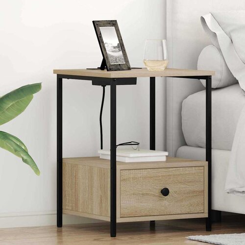  Noćni ormar s ladicama 2 pcs Sonoma hrast 42 x 41 x 56 cm Cene