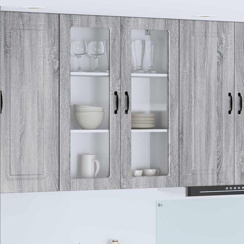  Zidni stakleni ormarić Siva Sonoma 80 x 31 x 100 cm Cijene