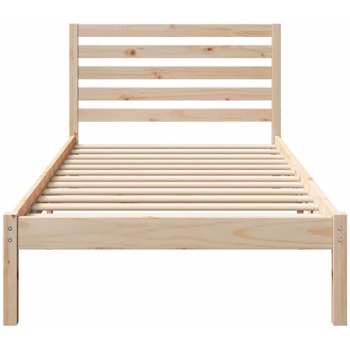  Krevetna konstrukcija Smeđa 80 x 200 cm Čvrsto borovo drvo Slike