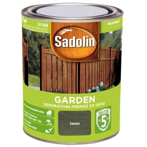 Sadolin Lazura za drvo Garden zelena, 0,7 L Slike