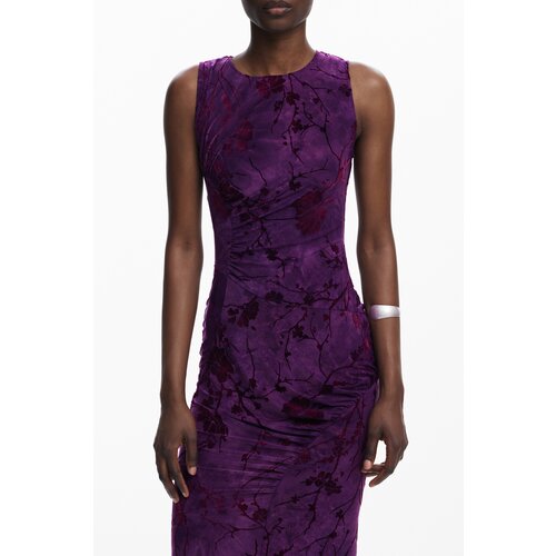 Desigual WOMEN&amp;amp;#39;S LONG PURPLE DRESS Slike
