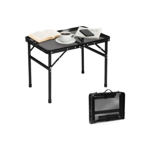 Bolzz Kamperski sklopivi sto 60 &amp;times; 40 cm &amp;ndash; Black MultiGarden Slike