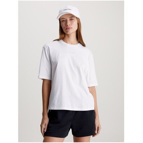 Calvin Klein Jeans Majice s kratkimi rokavi 00GWS4K210YAA Bela Cene