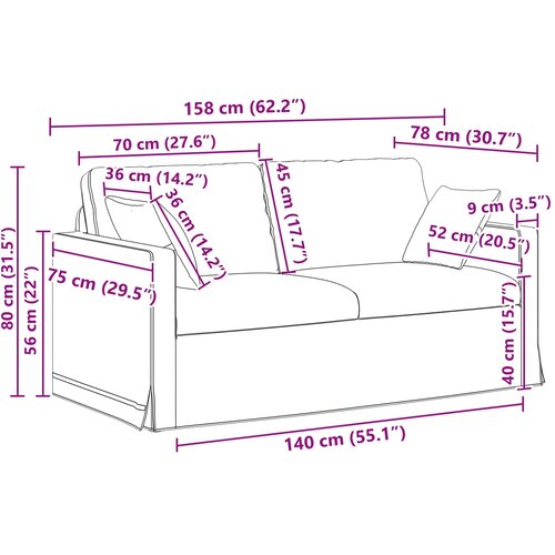  Set sofe 2 pcs Vinska crvena 158 x 78 x 80 cm Bar&amp;scaron;un Slike