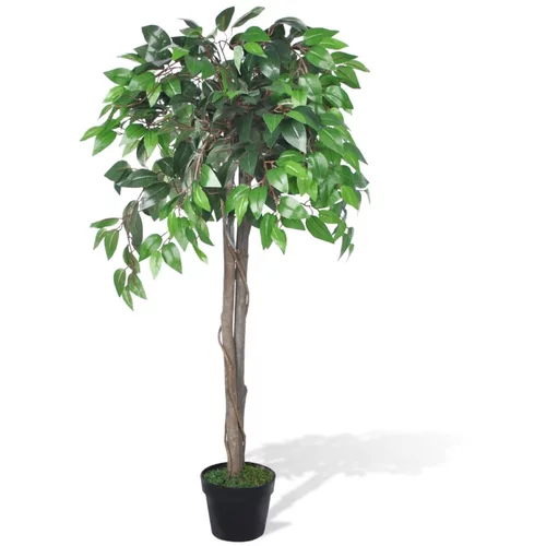 vidaXL Umjetna biljka fikusa, s lončanicom, visine 110 cm