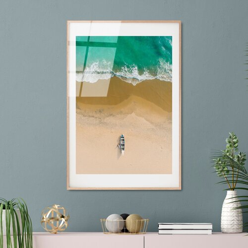 WALLXPERT UV-1072 - 30 x 45 Multicolor Decorative Tempered Glass Painting Slike