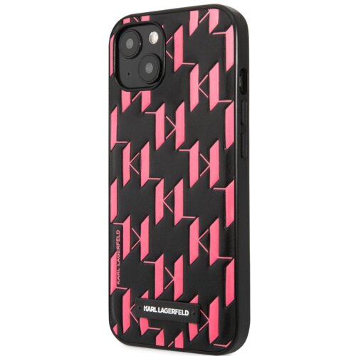 Karl Lagerfeld originalen ovitek KLHCP13MMNMP1P za iphone 13 6.1 črno pink zaščita - monogram plaque Cene
