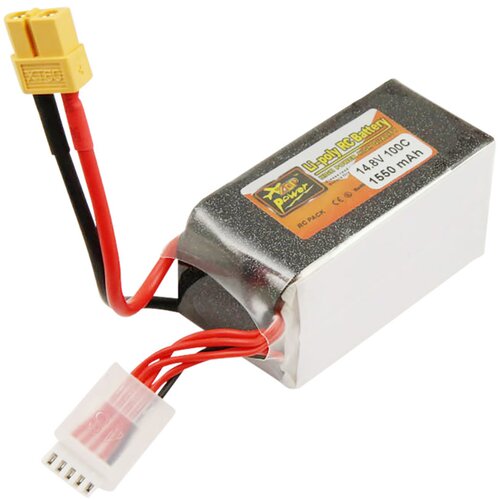 AVIZAR Li-Polymer baterija 1.55A za dron FPV 4S 100C z XT60 vtičem 14.8V, (5000309920) Slike