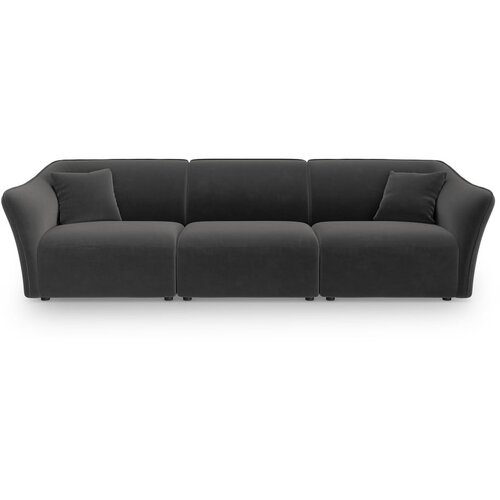 Cosmopolitan Design Tamno siva baršunasti sofa 292 cm Tokyo – Cijene