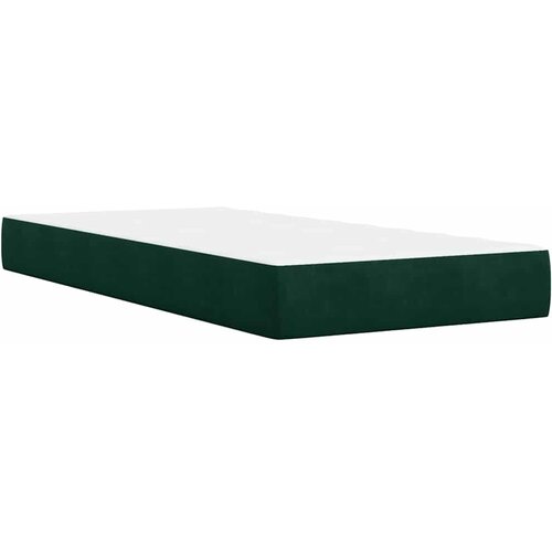 Box spring krevet s madracem tamnozeleni 90x190 cm bar&amp;scaron;unasti Slike