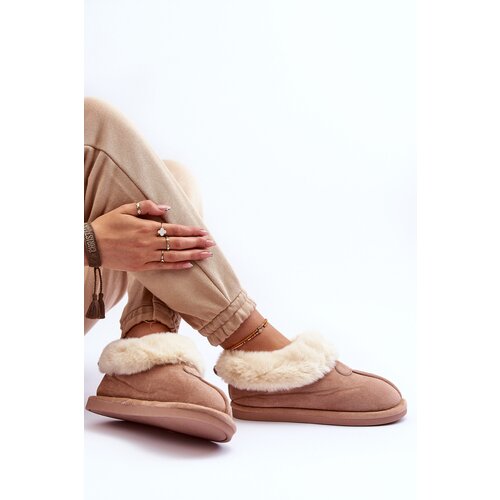 Boto Women's Slippers With Faux Fur Beige Lanoze Cijene