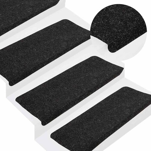  Samoljepljivi otirači za stepenice 30kom antracit 65x24,5x3,5cm Cijene