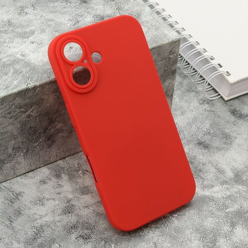 Silikonska maska pro camera za iphone 16/ crvena Slike