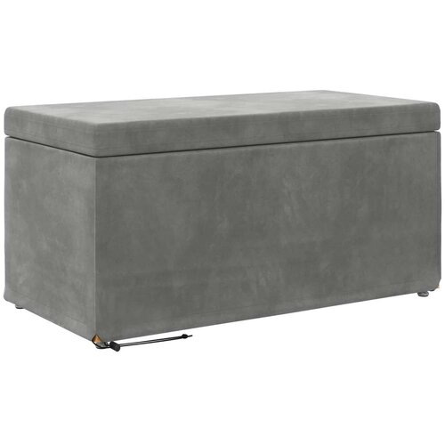  Stolica Tamno siva 81 x 41 x 40 cm Svileni i Fino Radeći Drvo - Tamno siva 80 cm Bar&amp;scaron;un Slike