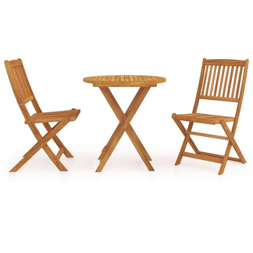  3-dijelni sklopivi vrtni blagovaonski set masivno drvo bagrema Cijene