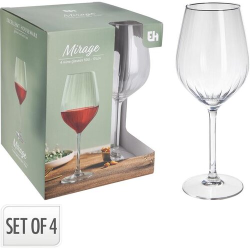 Ča&amp;scaron;e ZA VINO 500ML SET 4/1 Slike