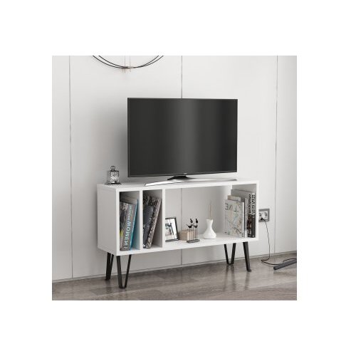 HANAH HOME arven white anthracite 1 polica za tv Cene