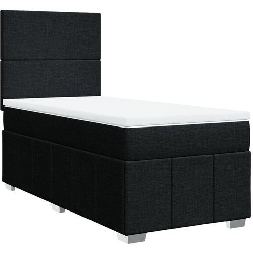 Maison Chic Box spring postelja - Vzmetna postelja z vzmetnico črna 100x200 cm blago SL23929, (21879940) Cene