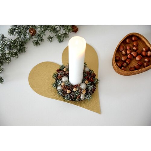 LIND DNA Pogrinjek iz eko usnja 30x30 cm Heart Hippo &amp;ndash; Slike
