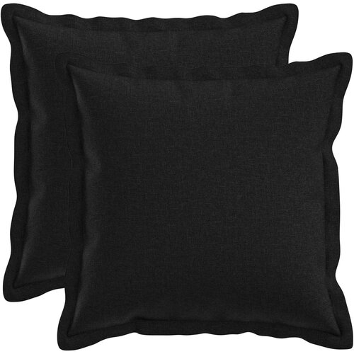  Presvlaka za jastuk 2 pcs HOUTEN Crna 45 x 45 cm Umjetni lan Cijene