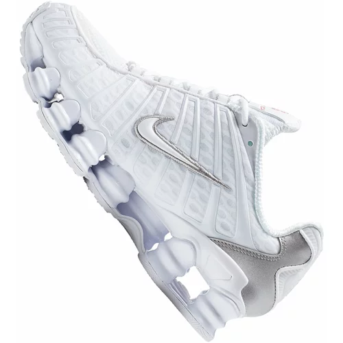 Nike Sportswear Nizke superge srebrno-siva / bela